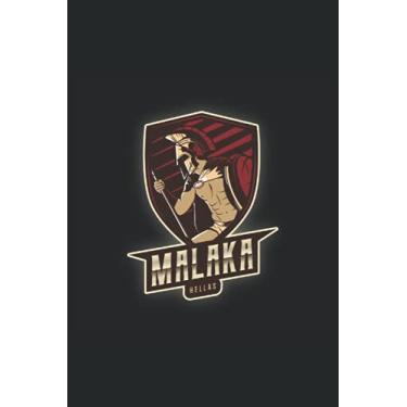 Imagem de Maglietta della maledizione greca del casco del casco del casco del casco di Malaka: Notebook ato, Journal, Diario, Elenco delle to-do o Desidenti (6 "x 9" 15. 24 cm X22. 86 cm) 120 pagine