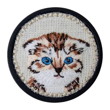 Imagem de Vaveren Porta-agulhas de madeira reutilizável, presente para o dia das mães, porta-agulhas para bordado, ponto cruz, quilting, mãe e esposa, Gato 2