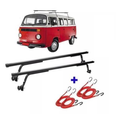 Imagem de Rack Teto + 2 Elasticos Kombi Ano Todas Teto Alto E Baixo - Vhip