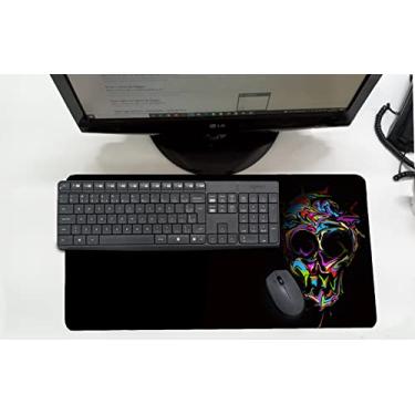 Imagem de Mouse Pad Desk Pad Grande 30x70cm - CAVEIRA COLORIDA