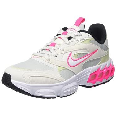 Imagem de Nike Tênis de basquete feminino Zoom Air Fire, Prata clara/rosa hiper/oliva aura/branco, 40 BR