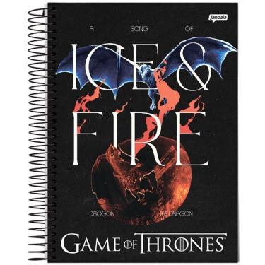Imagem de Caderno Univ. 160 Fls 10 Mat Game of Thrones Capa1 - Tilibra