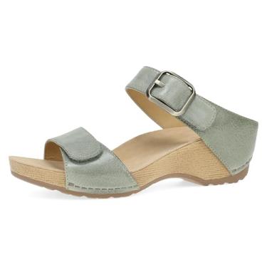 Imagem de Dansko Sandálias femininas Tanya Platforms, Sálvia, 6.5-7