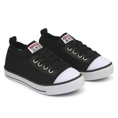 Imagem de Tênis Meia Infantil Confortável Colegial Menino Menina Branco - Malays