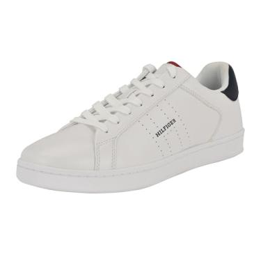 Imagem de Tommy Hilfiger Tênis masculino Jacalyn, Branco Americana Multi, 44