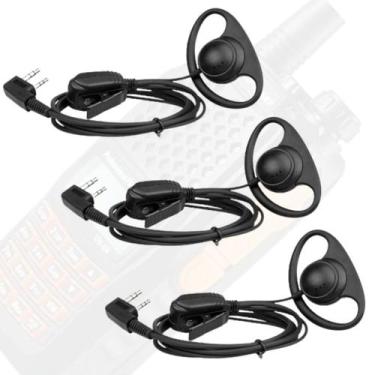 Imagem de 3 Fones de Comunicação Tipo Concha Baofeng Para Rádio Comunicador - LE