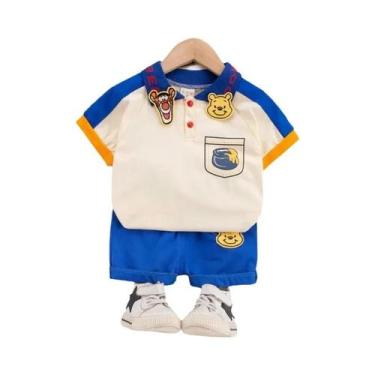 Imagem de Conjunto de Roupa Infantil Verão Mickey - Polo e Shorts para Meninos e