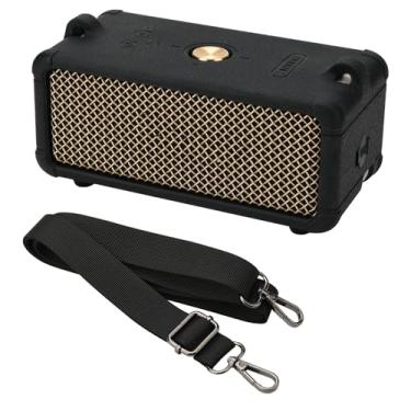 Imagem de TXEsign Capa de silicone para alto-falante Marshall Emberton III, capa de silicone macio de substituição, capa protetora de pele, capa de viagem de silicone portátil com alça de ombro (apenas capa)