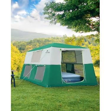 Imagem de CORANI Barraca inflável de 27 x 2,5 m x 16,5 m, barraca de ar portátil para 4/6/8 pessoas, à prova d'água, à prova de vento, fácil configuração, barraca grande para família com 2 portas, 6 janelas,