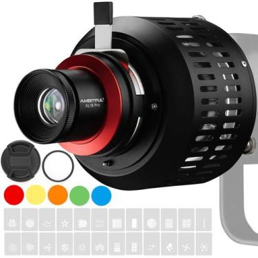 Imagem de Suporte Snoot Kit AMBITFUL AL-18 Pro Bowens com lente de 50 mm