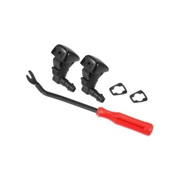 Imagem de INFINAUTO Kit de jato de jato de spray de limpador de para-brisa dianteiro 5 peças 25815793 para Cadillac CTS 2008-2015 design elegante