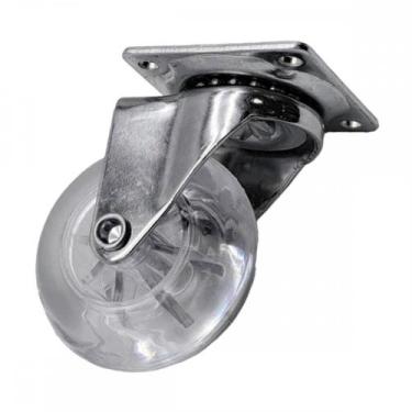 Imagem de Rodizio Silicone Jomarca Base Giratoria Sem Trava 50Mm
