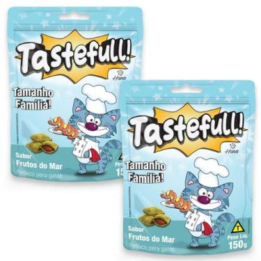 Imagem de Hana Tastefull Para Gatos Kit 2 Un Frutos Do Mar 150g