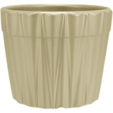 Imagem de CACHEPÔ VASO DECORATIVO PLANTA HOME&CO CERÂMICA 10x12x12cm BEGE