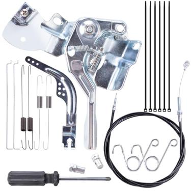 Imagem de MRELC Kit de montagem de controle de acelerador de cabo de acelerador Go Kart de 180.3 cm compatível com Predator 212cc 196cc Coleman GX160 GX200 CT200U-EX B200R KT196 Mini Bike Go Cart Parts