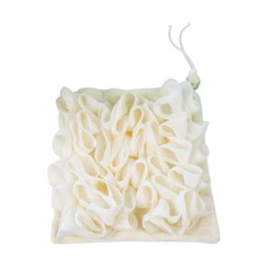 Imagem de Zialofi Esponja de banheira lavador de corpo, ferramenta de limpeza de pele, esponja de banheira de chuveiro para crianças adultos, massagem de limpeza, Bege