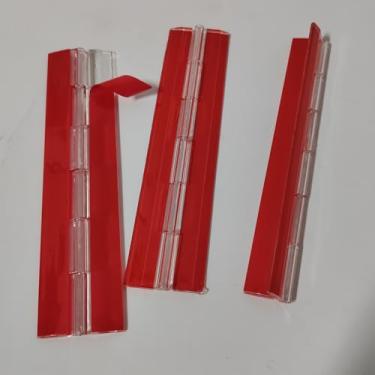 Imagem de Dobradiça contínua de acrílico de plástico transparente de 20 cm para piano 200 mm (autoadesiva), para caixa DIY, aquário, bandeja de carrinho de golfe, suporte de exibição etc. Dobradiça adesiva (3