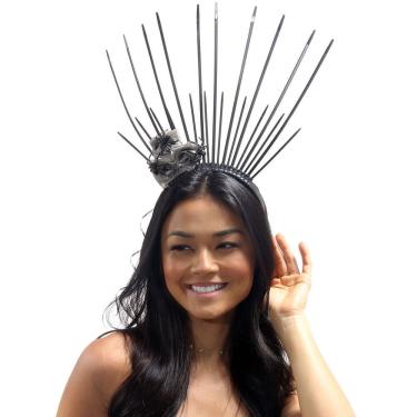 Imagem de Tiara de Aranha Com Flores Halloween Abrakadabra Fantasia