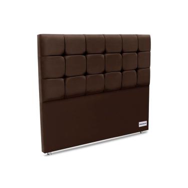 Imagem de Cabeceira Cama Box Estofada Piave Veluto Queen - Suede Marrom - Ortobom