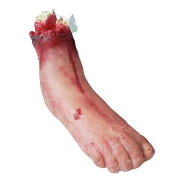 Imagem de Fantasia Pé Falso De Borracha Realista Zumbi Halloween