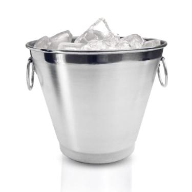 Imagem de Balde De Gelo Médio Em Aluminio 5,5 Litros - Polido E Lixado