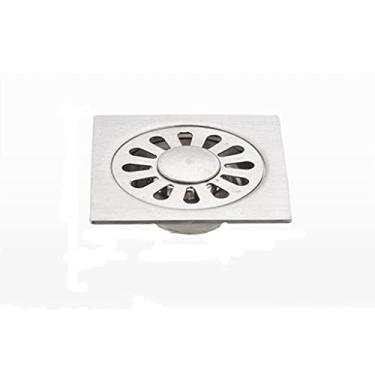 Imagem de 1 peça ralo de piso de aço inoxidável chuveiro banheiro varanda pia esfregão piscina ralo de piso (D) (E)