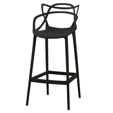 Imagem de Banqueta Alta Solna Master Aviv Allegra Or Design 108 cm (altura) Polipropileno Cor Preto
