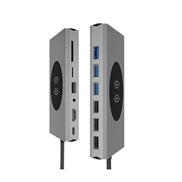 Imagem de Hub USB tipo C USB 3.0 tipo C Hub para adaptador 4K Thunderbolt 5 USB C Hub com slot para leitor TF SD PD