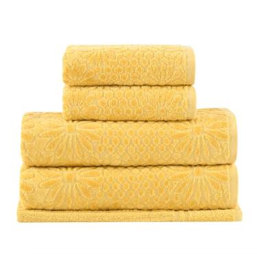 Imagem de Buddemeyer Jogo de Toalhas Amanhecer Banho Amarelo 5 peças