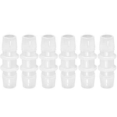 Imagem de JoyTube Mangueira de plástico de 2,5 cm ID Barb Pipe Connects, adaptador de emenda de junta, união, barco, água, ar, aquário, O2, combustível (pacote com 6)