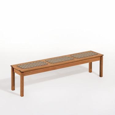 Imagem de Banco em Madeira 180x37cm Linha Traço Stain Jatobá/Rami