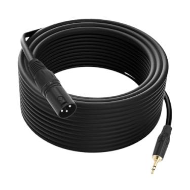 Imagem de Esquirla Cabo de 3,5 mm a XLR TRS 3,5 mm para XLR Conector masculino XLR Male para Macho para Criação Musical Tablet Mp3 player, 5m