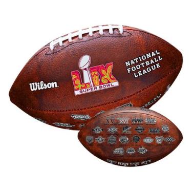 Imagem de Bola Futebol Americano Wilson Nfl Super Bowl Lix Throwback