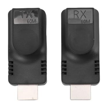 Imagem de Extender HDMI sobre o Cat5E único, Receptor Transmissor Extensão de 1080p 60Hz, Distância Transferência 196,85 Pés, Conversor RJ45 para HDMI para Projetor PC HDTV