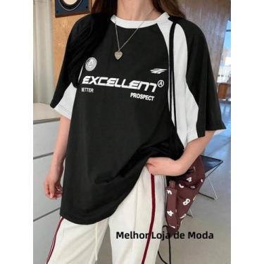 Imagem de Camiseta Feminina Vermelha Plus Size - Malha, Manga Curta e Gola O, BR