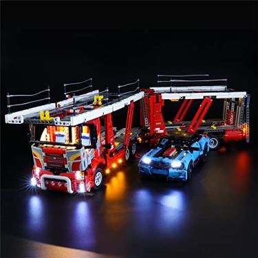 Imagem de GEAMENT LED Light Kit Compatible with Lego Car Transporter - Lighting Set for Technic 42098 Building Model (Model Set Not Included)