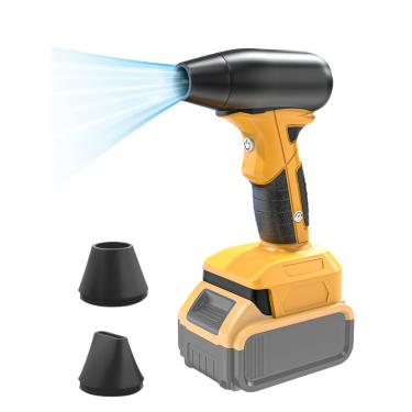 Imagem de Mini soprador a jato seco para bateria Dewalt 20 V com motor sem escovas, ventilador de jato portátil com 4 engrenagens ajustáveis para garagens, serraria, casa, oficina, limpeza de carro (sem