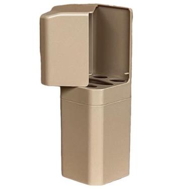 Imagem de Porta Escovas e Creme Dental com Encaixe Adesivo - oem, BEGE