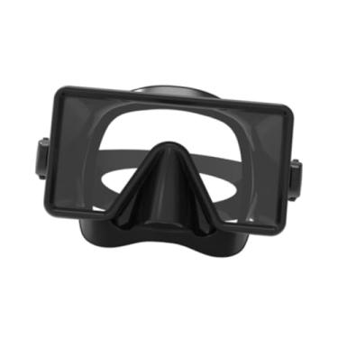 Imagem de Vaveren Óculos de natação Máscara de mergulho Profissional Silicone Tira Máscara de mergulho Óculos à prova de vazamento para adultos livre Homens Mulheres , Preto
