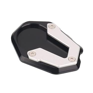 Imagem de Acc-Creativity Suporte de pé de motocicleta com ampliador lateral para placa de extensão compatível com BMW F900R F900XR 2020-2022 (preto)