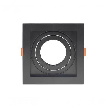 Imagem de Spot Recuado De Embutir Quadrado Móvel Par 20 Preto Taschibra