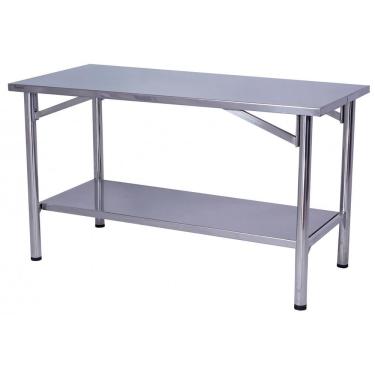 Imagem de Mesa De Manipulação Benfati Inox 430 120x70cm Paneleiro Liso Tb 2" 405cl