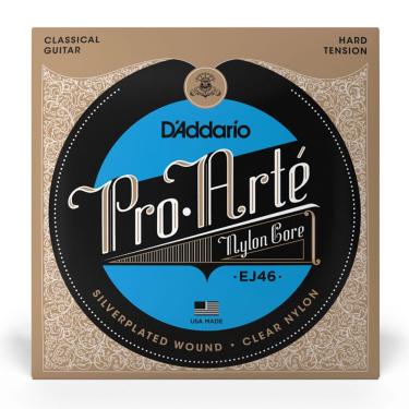 Imagem de Cordas Para Violão Nylon D Addario Pro-arté Nylon Core Ej46 Prata-transparente