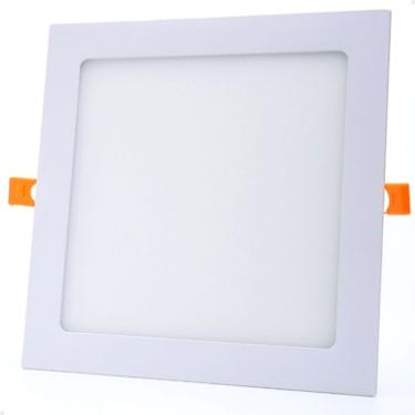 Imagem de Plafon Painel Led Quadrado Recuado Embutir 17x17cm 15w 7000k Lorben