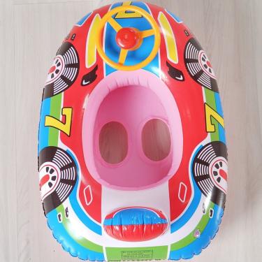 Imagem de Boia Carrinho Com Volante Para Segurar 65x50cm Rosa