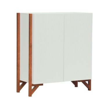 Imagem de Buffet Alto 2 Portas Decor Off-white-amêndoa