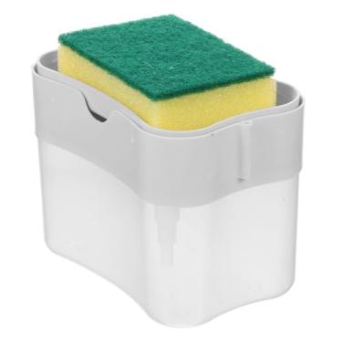 Imagem de PRETYZOOM 1Conjunto Sabonete com Suporte Esponja Organizador de Bancada de Cozinha Prático e Lava Louças e Rápida