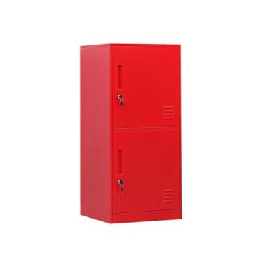 Imagem de DAYTOYS Armário De Armazenamento Vertical Metal Com 2 Portas Para Quarto Infantil, Sala Aula, Escritório, Casa, Aço Empilhável Brinquedos, Roupas E Equipamentos Esportivos, Dispositivo Anti-Inclinaç