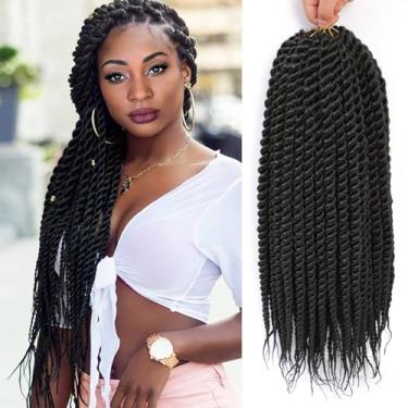 Imagem de Admutty Pacote Com 6 Tranças De Crochê Havana Twist, 24" Para Senegalesas, Jumbo Mamba (2#)