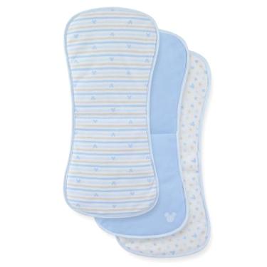 Imagem de Disney Pacote com 3 panos de arroto para bebês – Mickey Mouse Minnie Mouse e Ursinho Pooh macios absorventes 50,8 cm x 25,4 cm trapos para arrotos à prova de vazamento para bebês meninos, meninas e